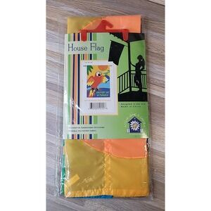 Another Day In Paradise Embroidered House Flag by Premier #52144 28" x 40" NEW